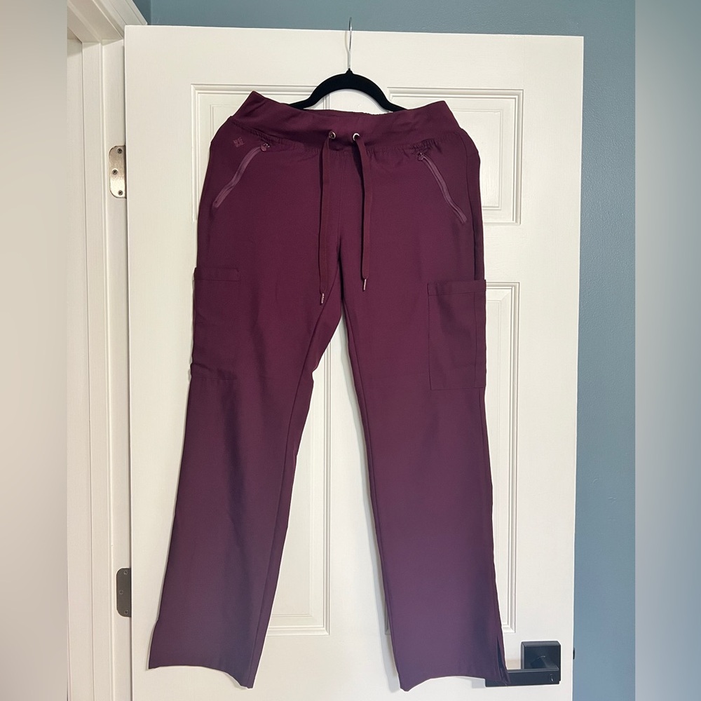 Med Couture Women's Wine Scrub Pants